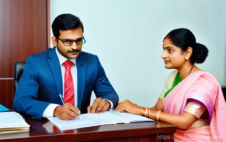 주택 청약통장 활용법 - **Prompt:** A young Bengali couple in their late 20s or early 30s, seated comfortably at a wooden di...